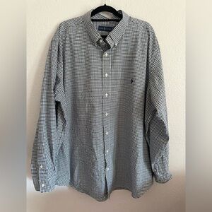 Ralph Lauren Blue Green Brown Plaid Bottom Down